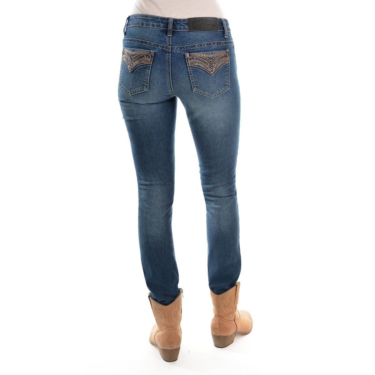 Pure Western Women’s Vivienne Skinny Leg Jean 32 Leg Dusk