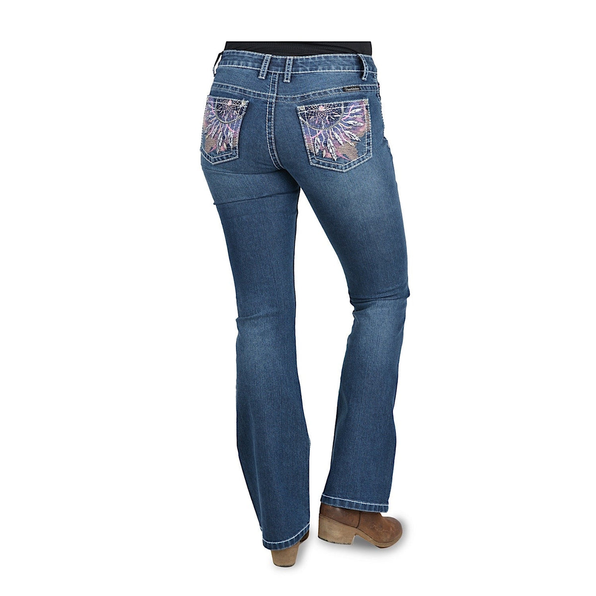 Pure Western Women’s Willa Boot Cut Jean 32’’ Leg Evening Sky