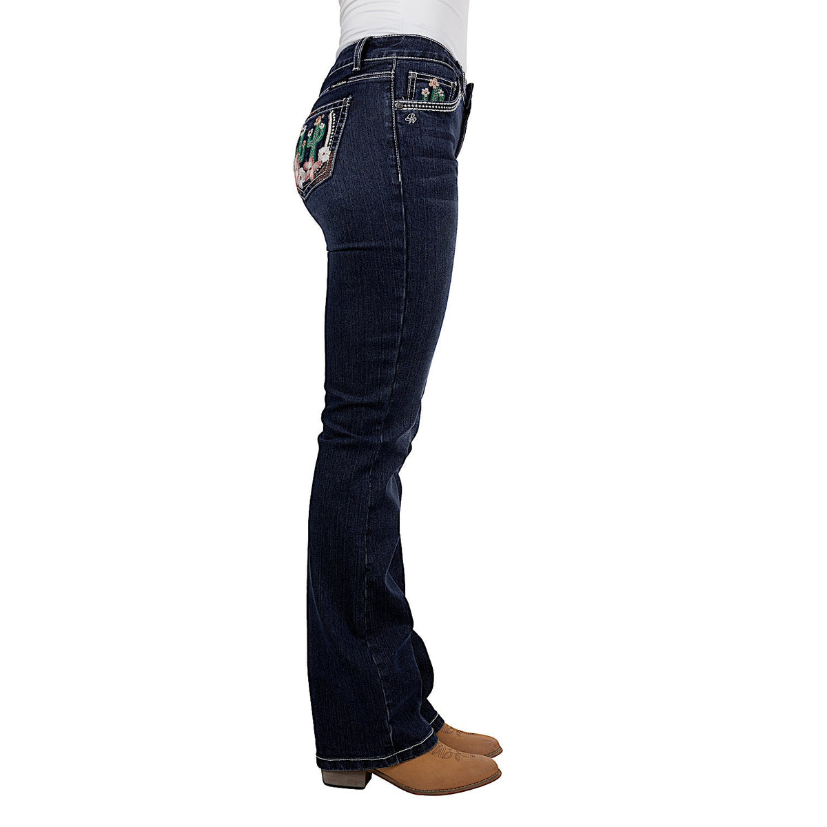 Pure Western Women’s Zoe Boot Cut Jean 34L Midnight