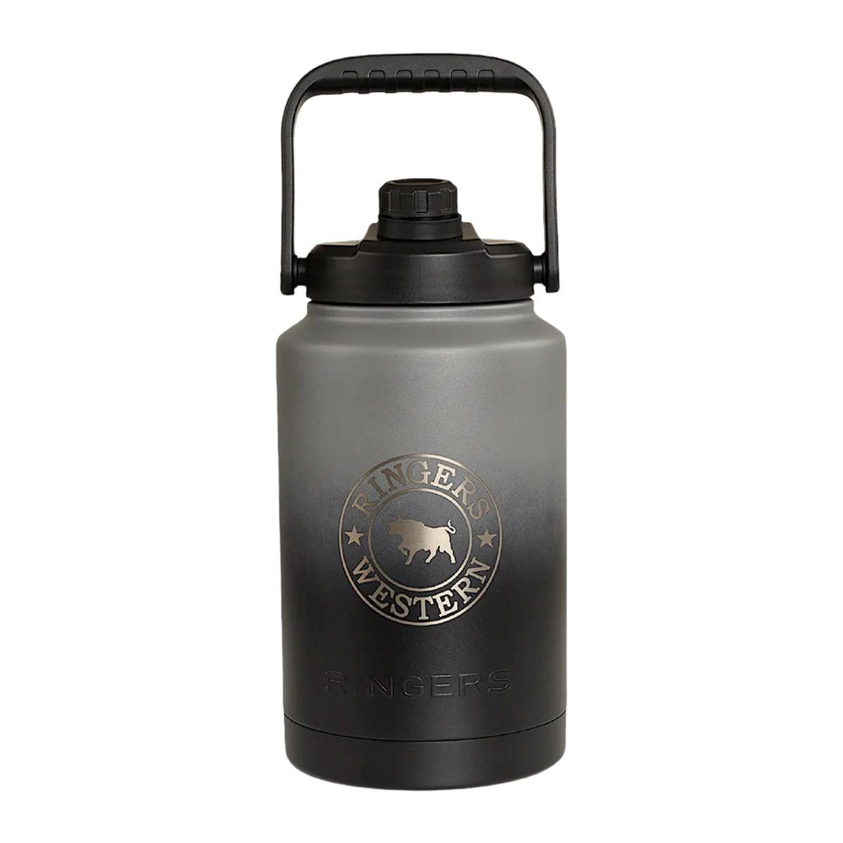 Ringers Western Big Gulp Stainless Steel Insulated - Black/Silver