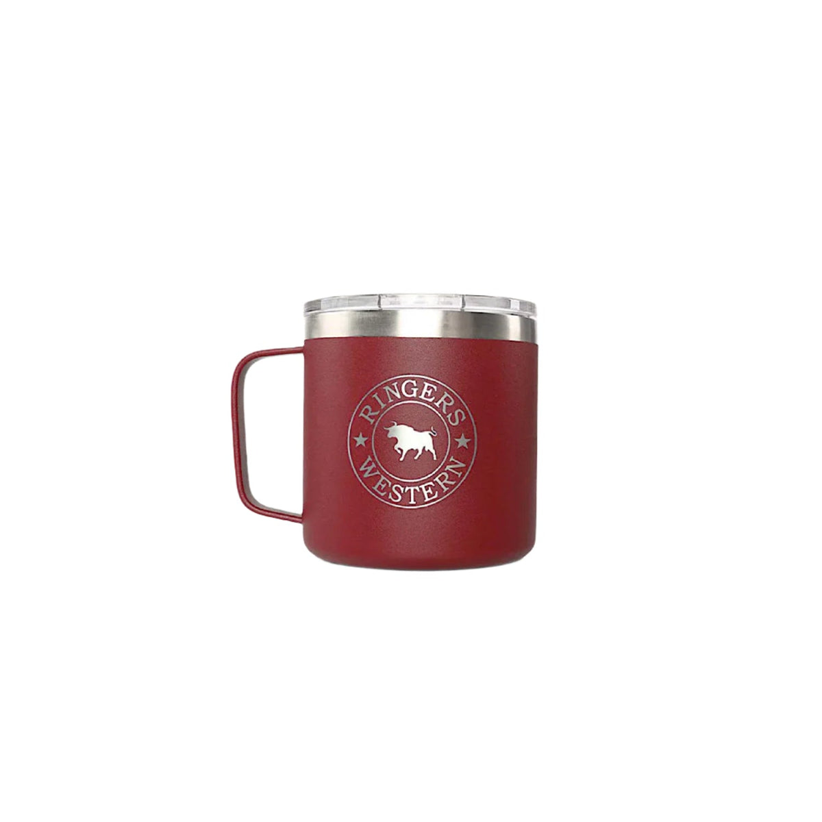 Ringers Western Brew Mug Powder Coated Insulated - Maroon