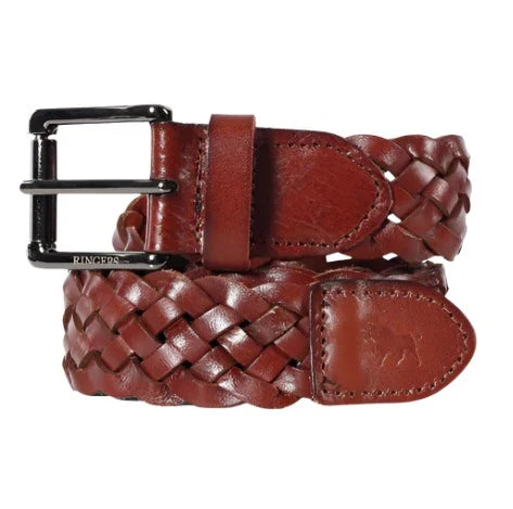 Ringers Western Coppabella Plaited Belt Brown