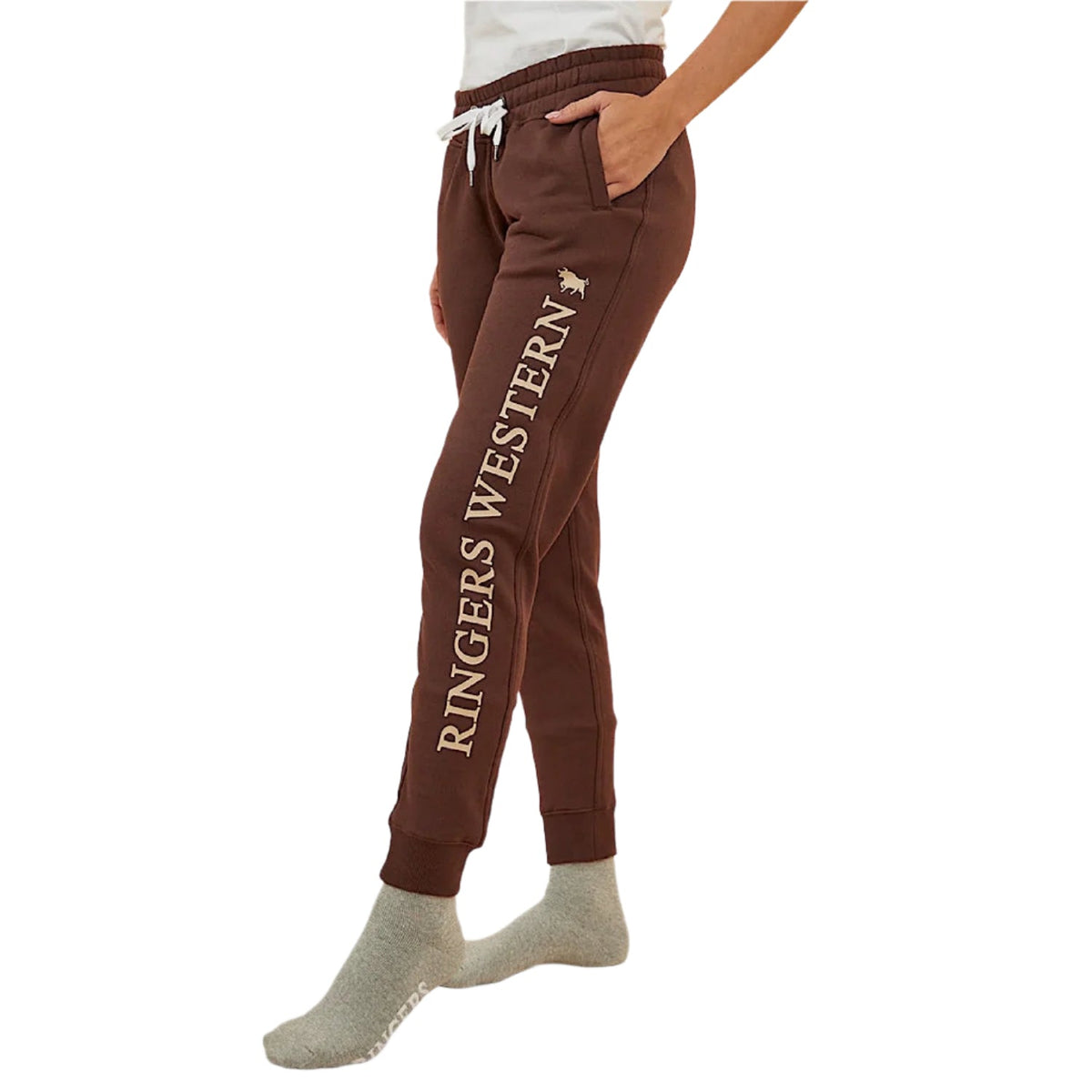 Ringers Western Iluka Women’s Trackpant - Chocolate/Dark Sand
