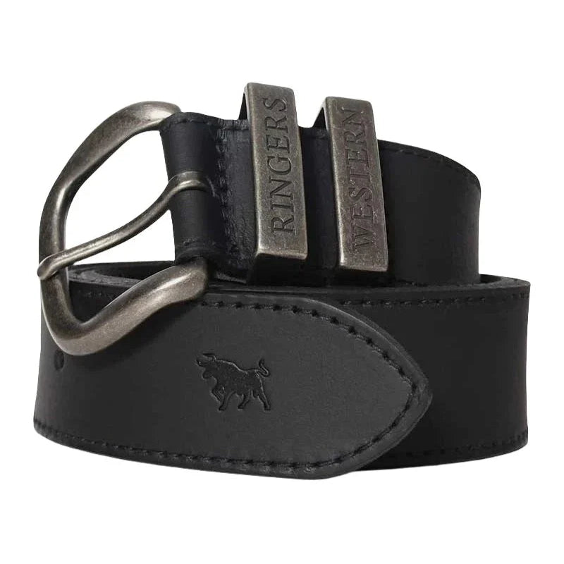 Ringers Western James Belt - Black / Silver