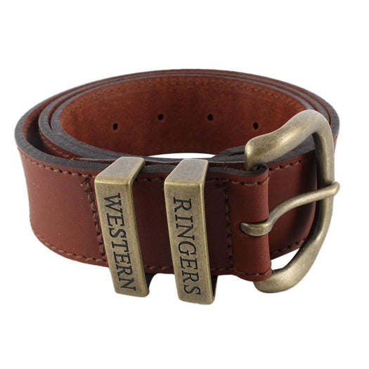 Ringers Western James Belt - Tawny Brown / Gold