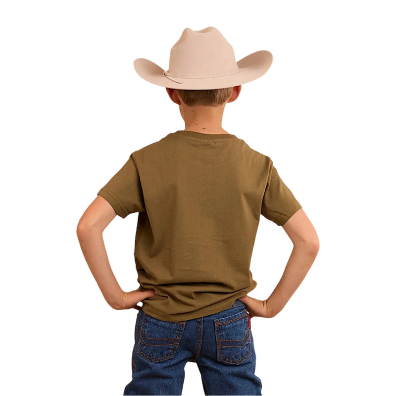 Ringers Western Kid’s Buck Classic Fit T-Shirt - Military Green
