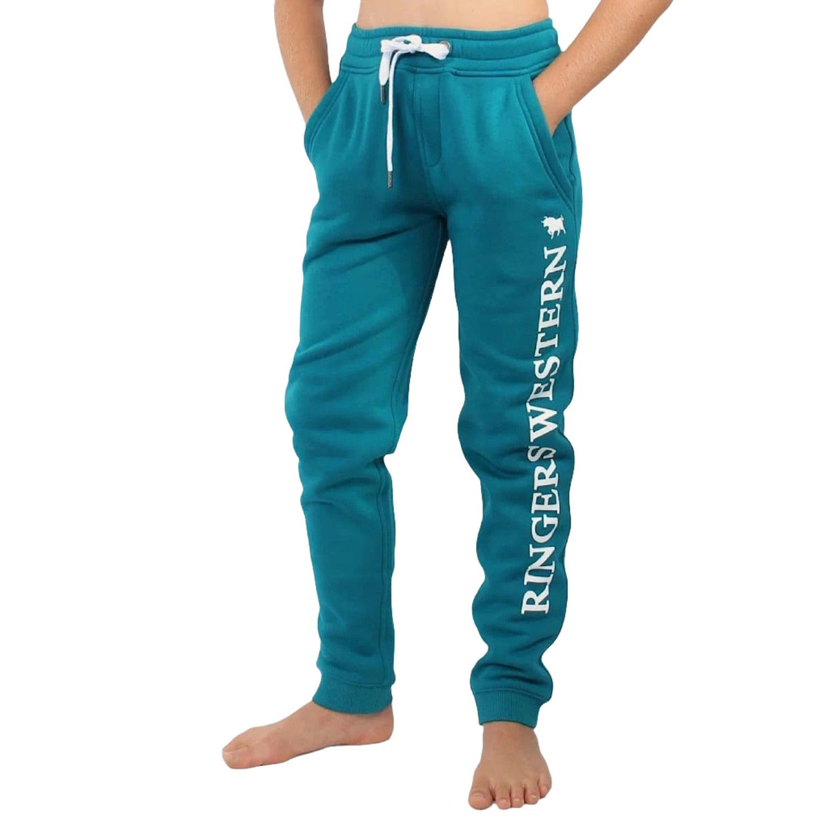 Ringers Western Kid’s Durango Track Pants - Oceania With White Print