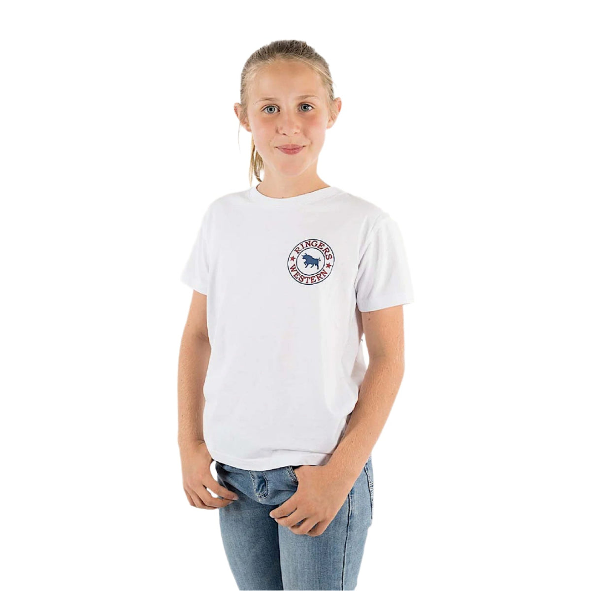Ringers Western Kid’s Signature Bull Classic Fit T-Shirt - White/Multi