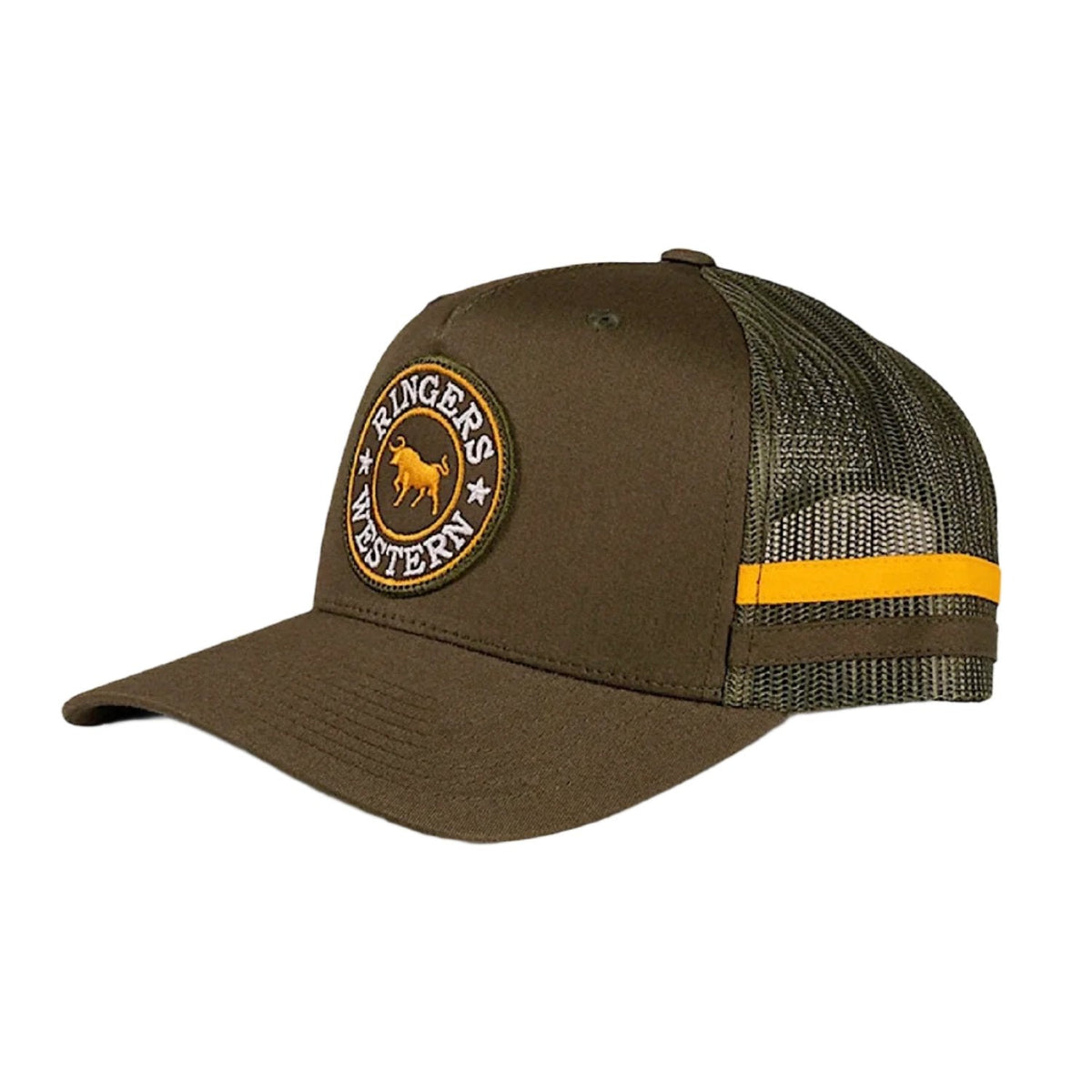 Ringers Western McCoy Trucker Cap - Army/Orange