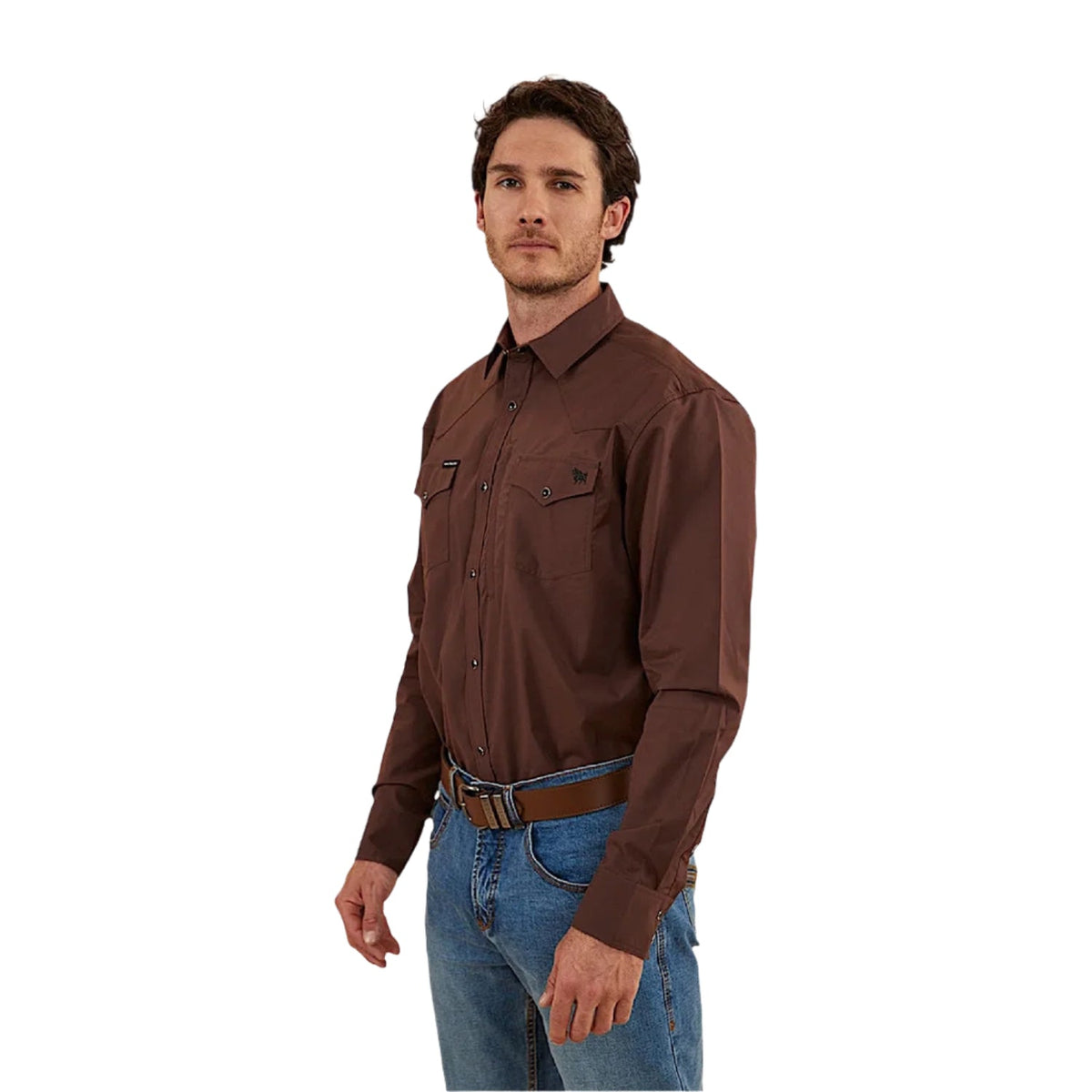 Ringers Western Men’s Dillinger Western Shirt - Chocolate