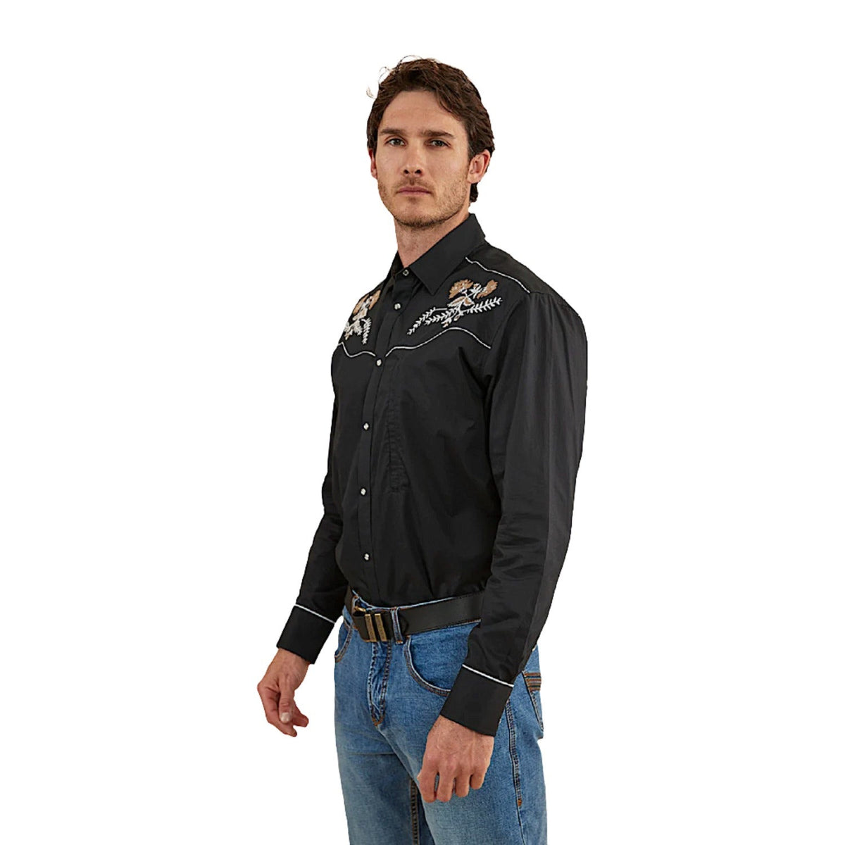 Ringers Western Men’s Neilsen Western Dress Shirt - Black