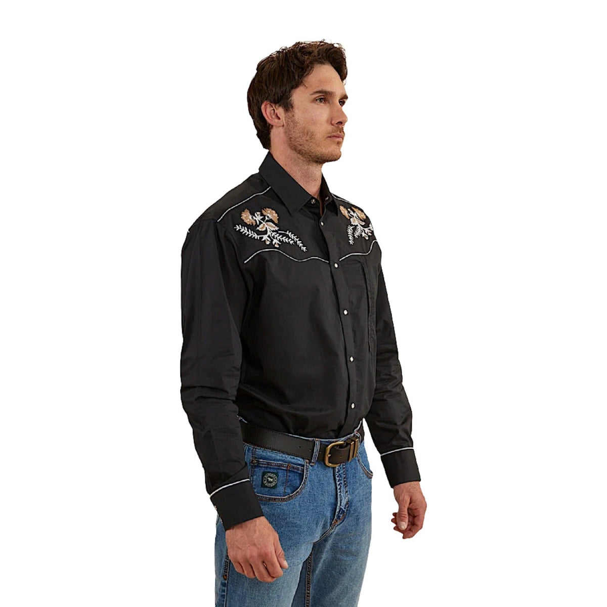 Ringers Western Men’s Neilsen Western Dress Shirt - Black
