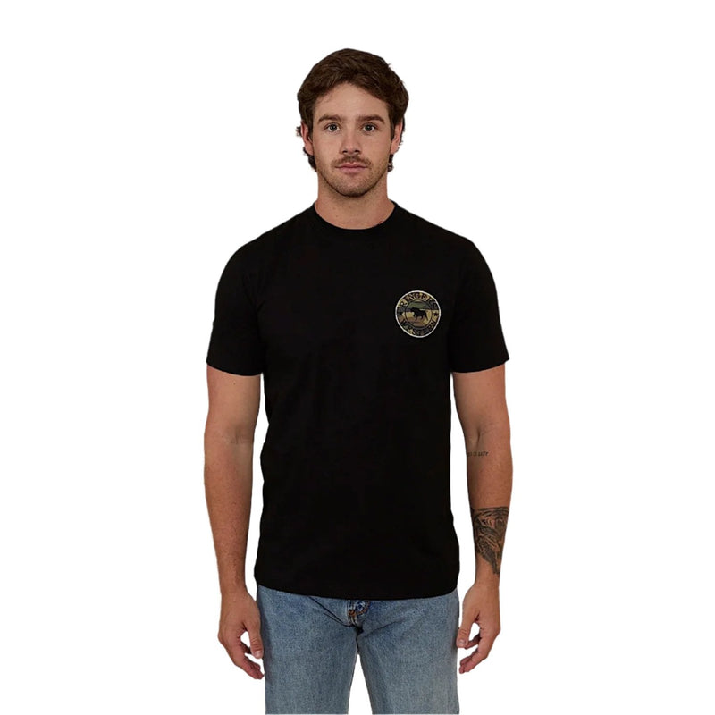 Ringers Western Signature Bull Men’s Classic Fit T-Shirt - Black / Camo