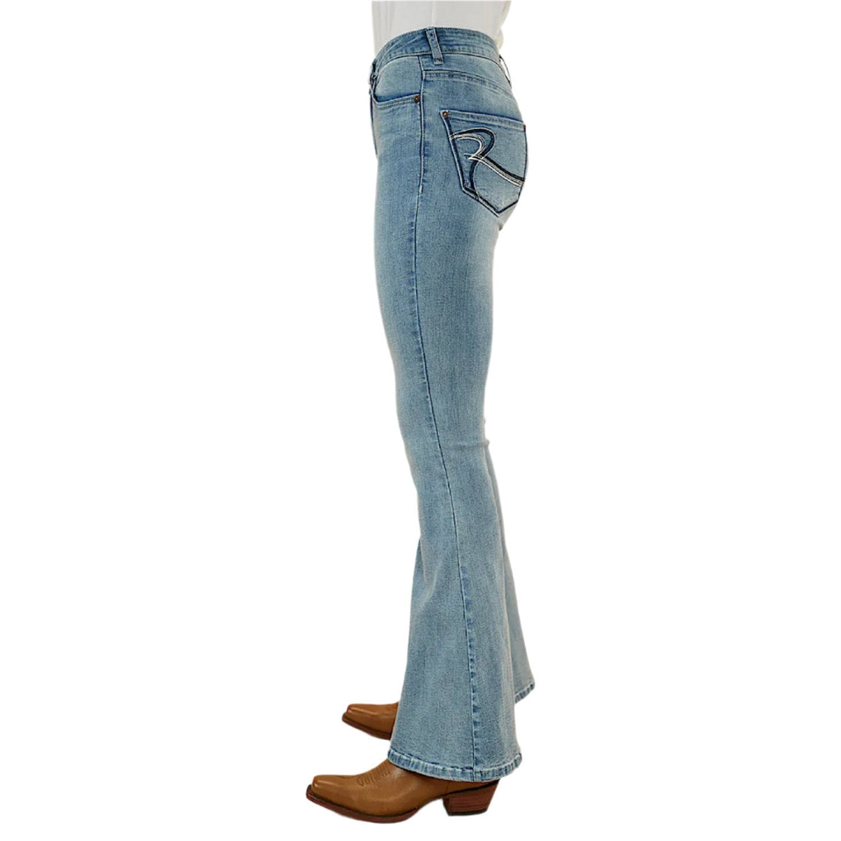 Ringers Western Women’s Bowie Flare Jean - Light Blue