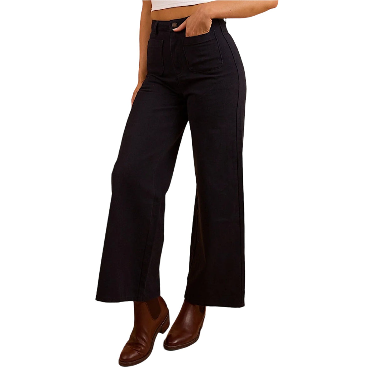 Ringers Western Women’s Milani Wide Leg Pant - Navy