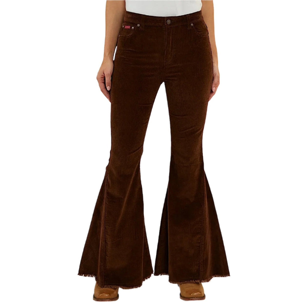 Ringers Western Women’s Norah Super Flare Jean - Chocolate Corduroy