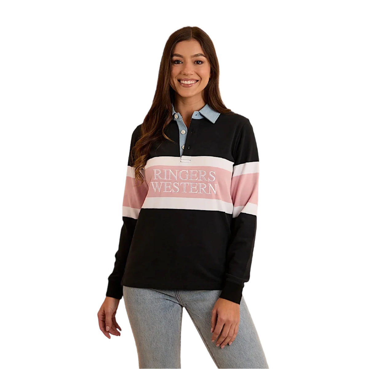 Ringers Western Women’s Pearson Rugby Jersey - Black