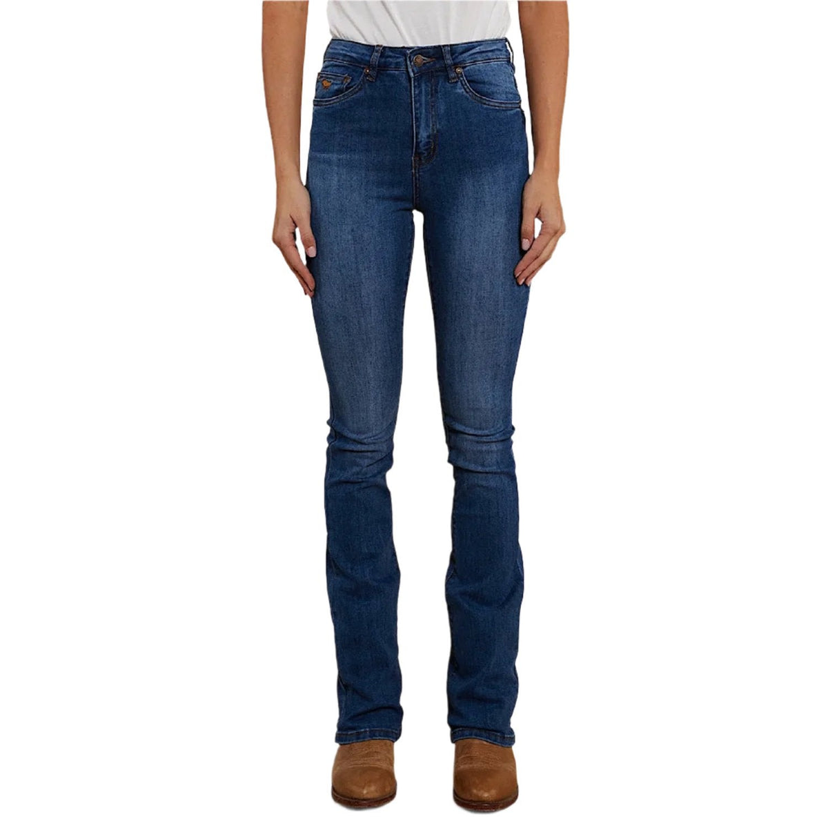 Ringers Western Women’s Penny High Rise Bootleg Jean - Vintage Blue