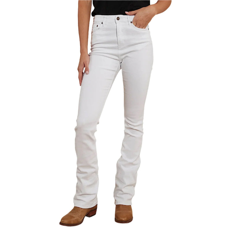 Ringers Western Women’s Penny High Rise Bootleg Jean - White