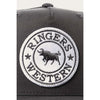 Ringers Western Signature Bull Trucker Cap - Charcoal with Charcoal & White Patch