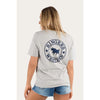 Ringers Western Signature Bull Women's Loose T-Shirt - Grey Marle/Navy