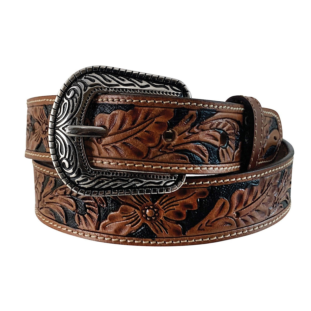 Roper Boys Belt 1.1/4’’ Bridle Full Grain Leather Tan