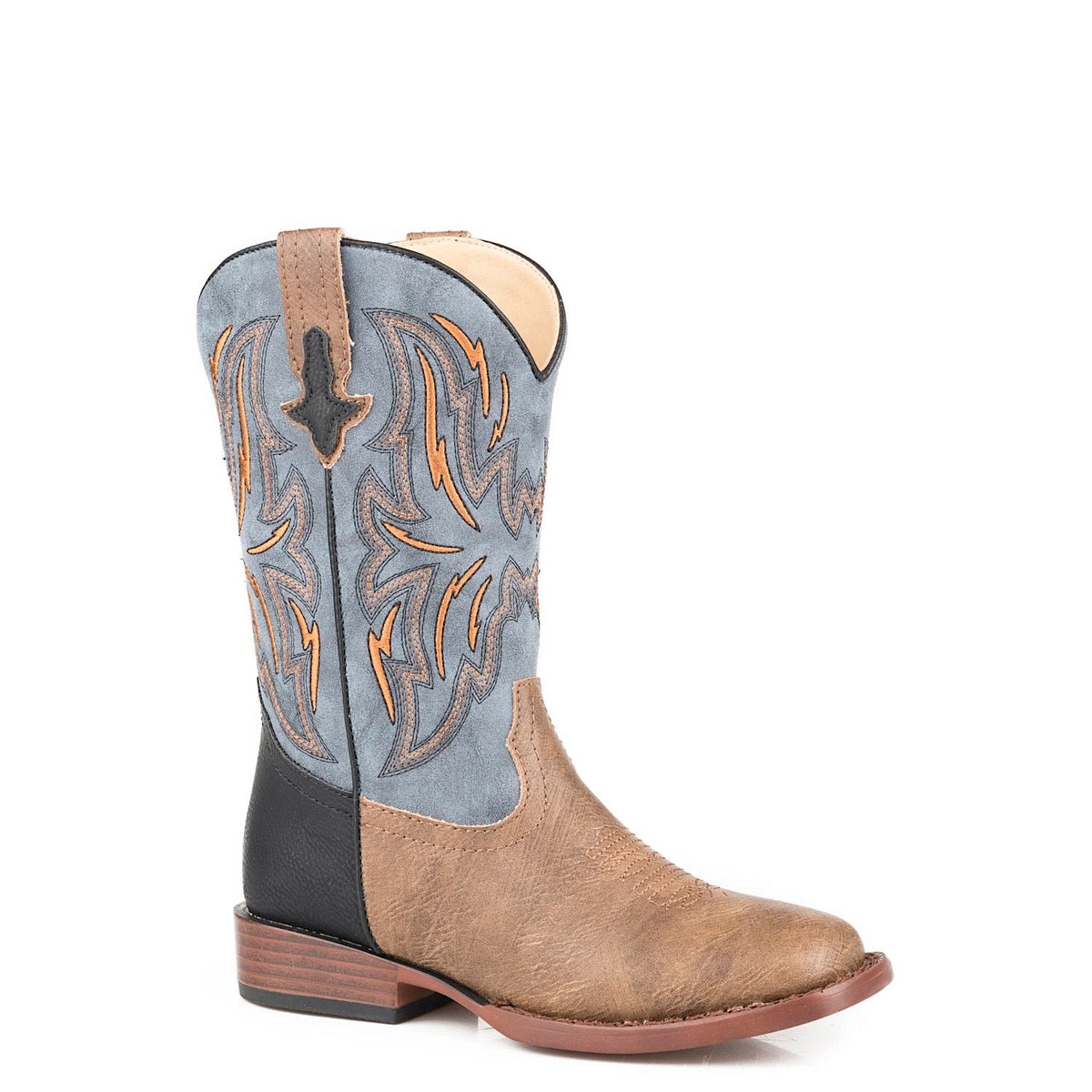 Roper LITTLE KID’S Dalton Boot Tan/Blue