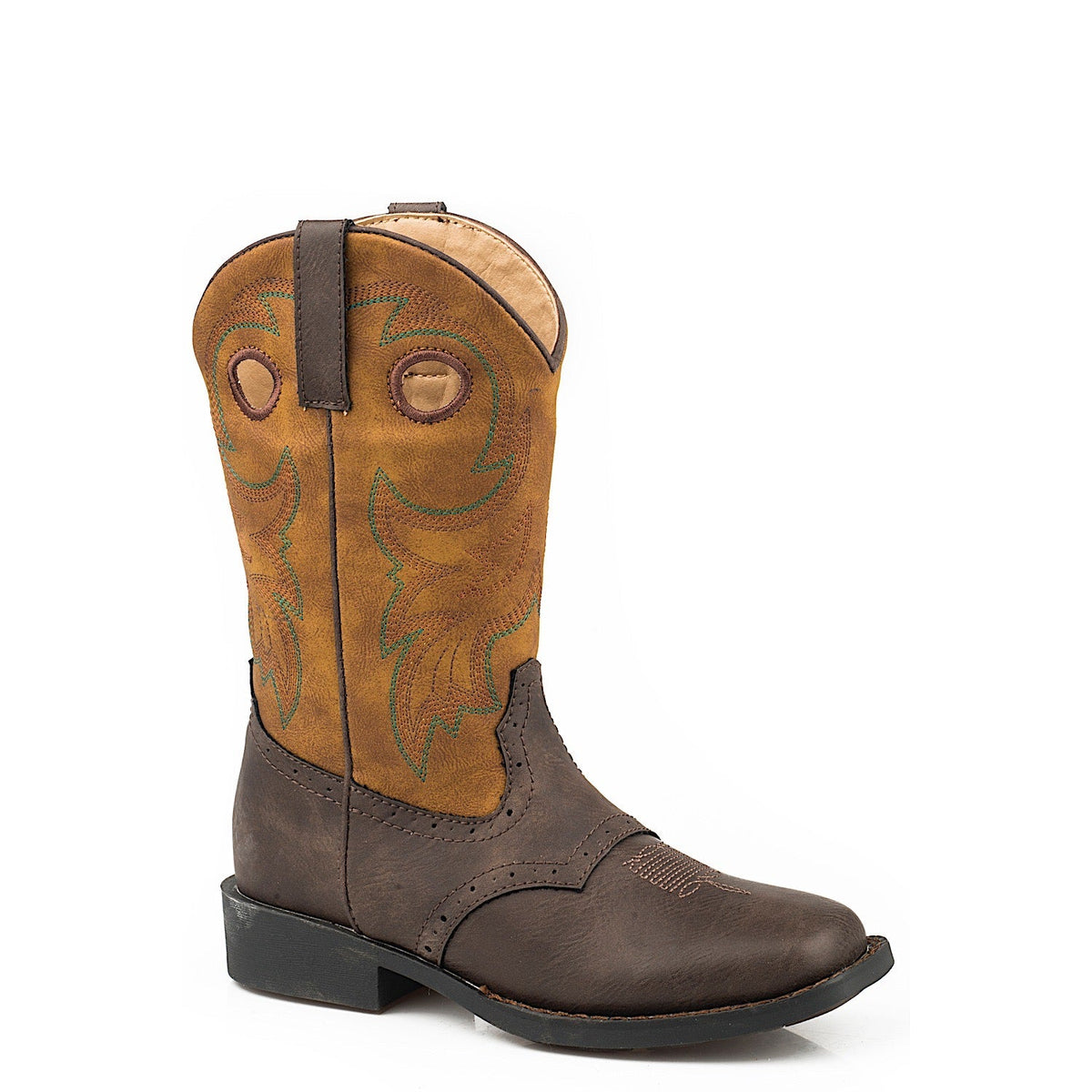 Roper Little Kid’s Daniel Western Boot - Brown/Tan