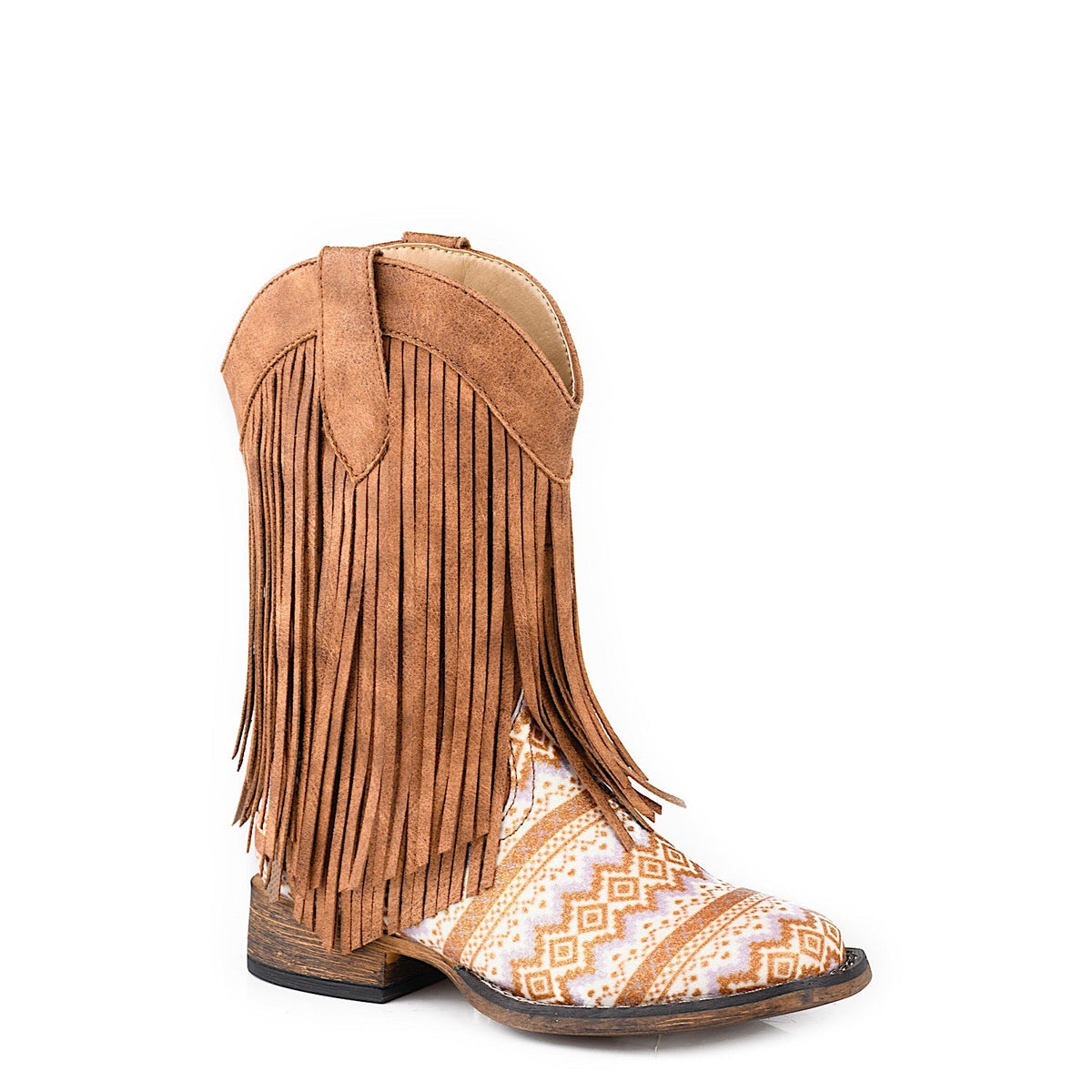 Roper Little Kid’s Double Fringe Boot - Tan