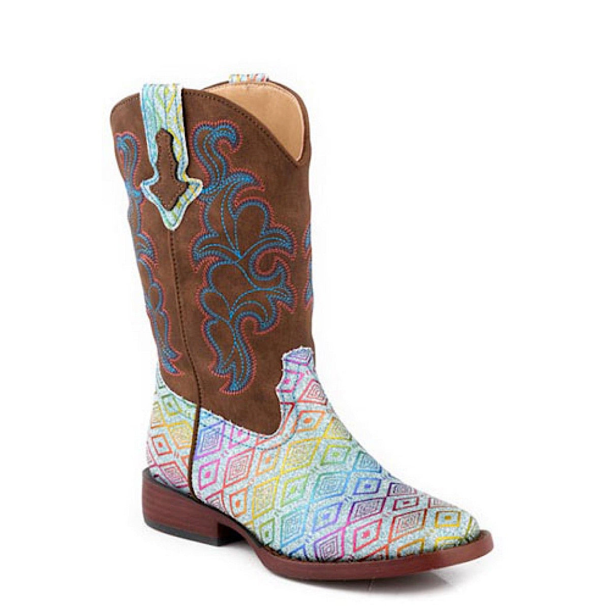 Roper Little Kid’s Maya Aztec Glitter - Blue
