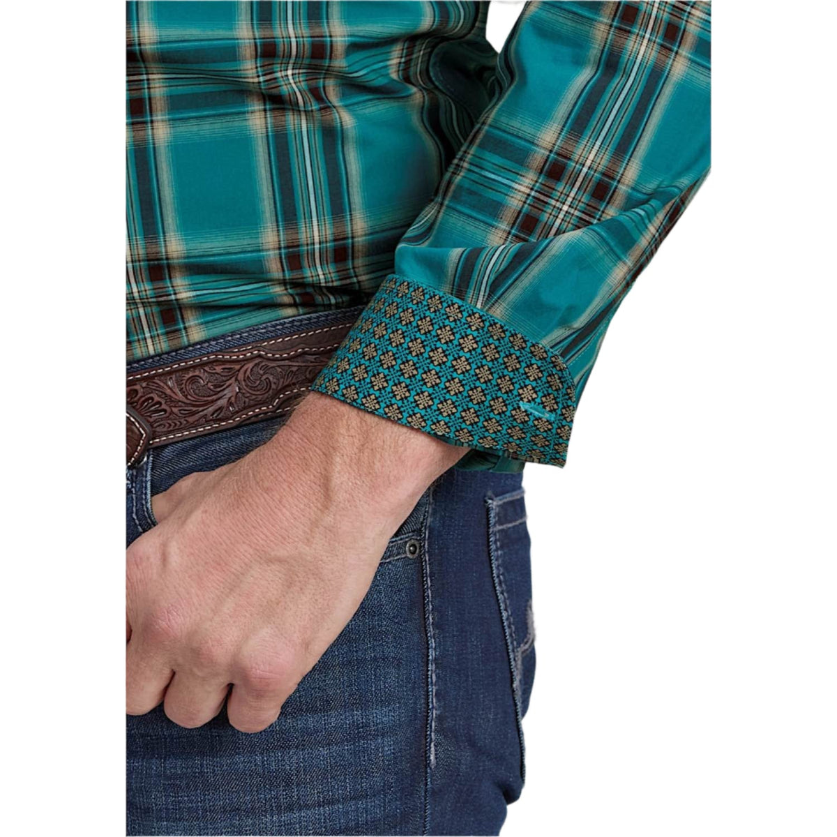 Roper Men’s Amarillo Collection Shirt - Green