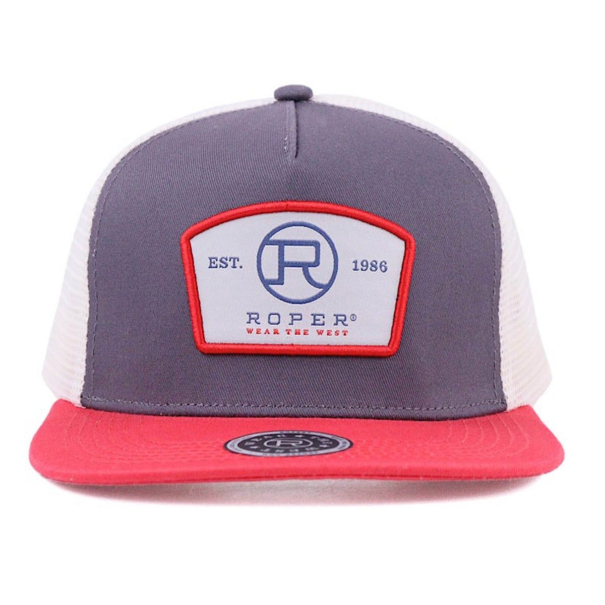 Roper Truckers Cap - Black/Red