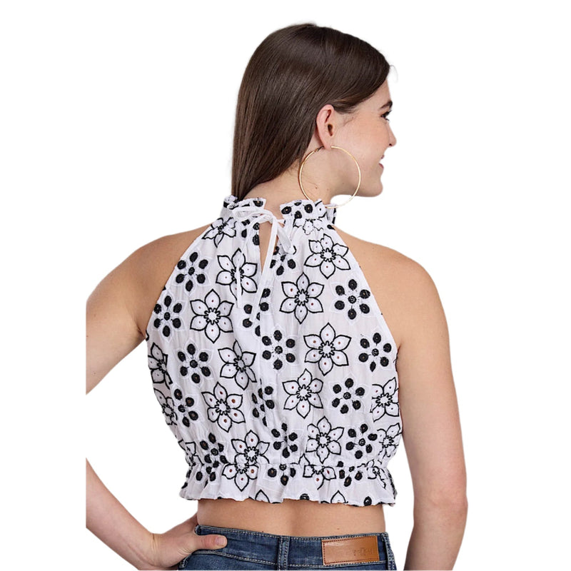 Roper Women’s Five Star Collection Halter Top - Solid White