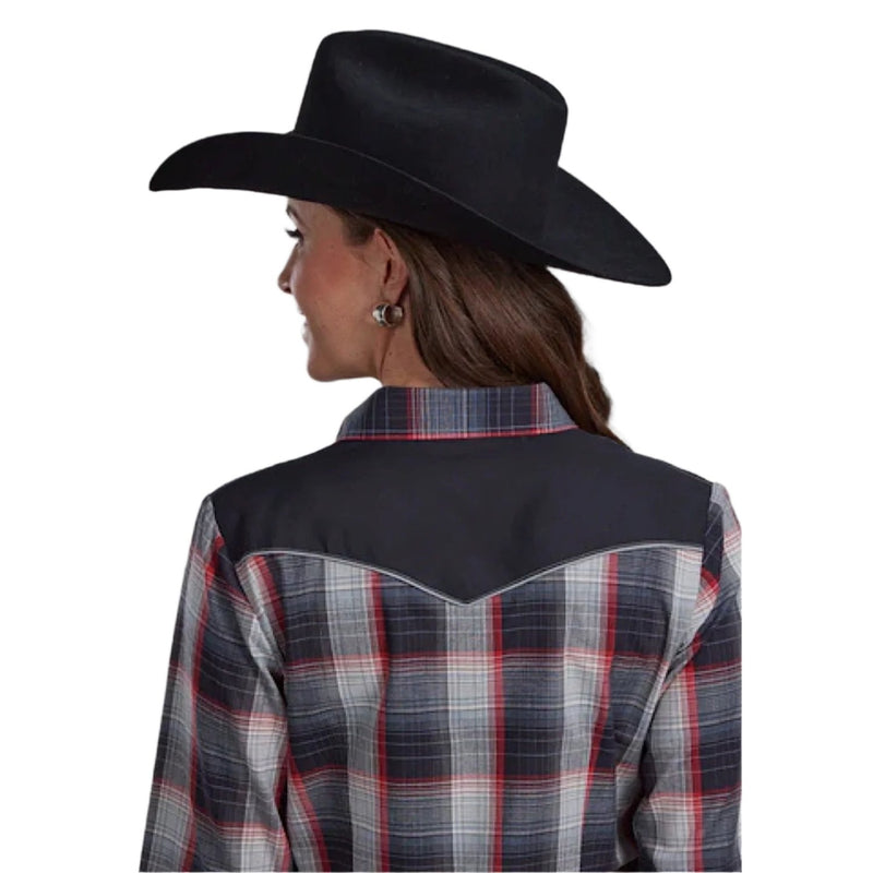 Roper Women’s Karman Special Style Collection Shirt - Black Plaid