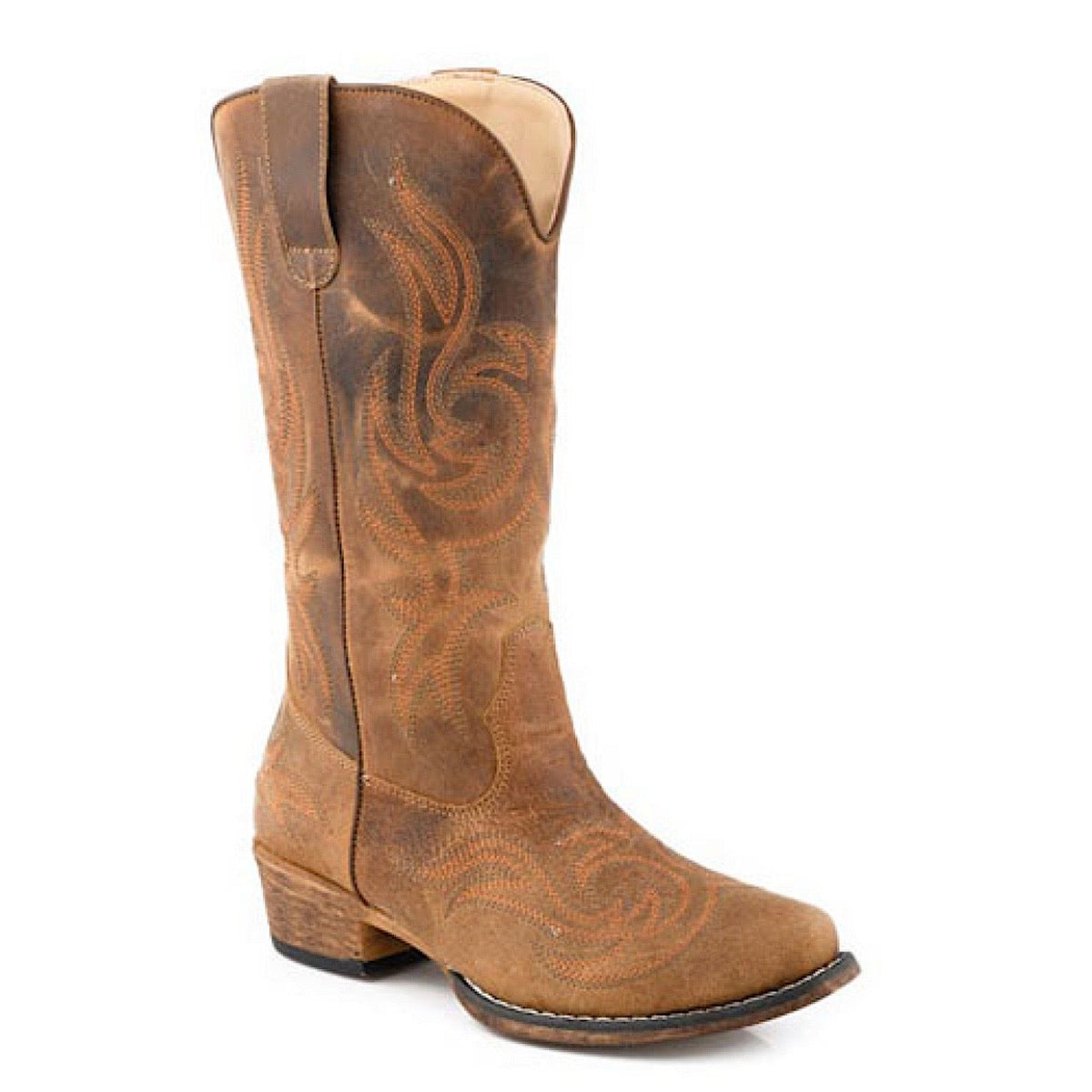Roper Women’s Madison Western Boot - Brown Vintage Leather