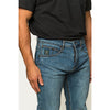 Ringers Western Mens Muster Slim Straight Fit Jean - Mid Wash Blue