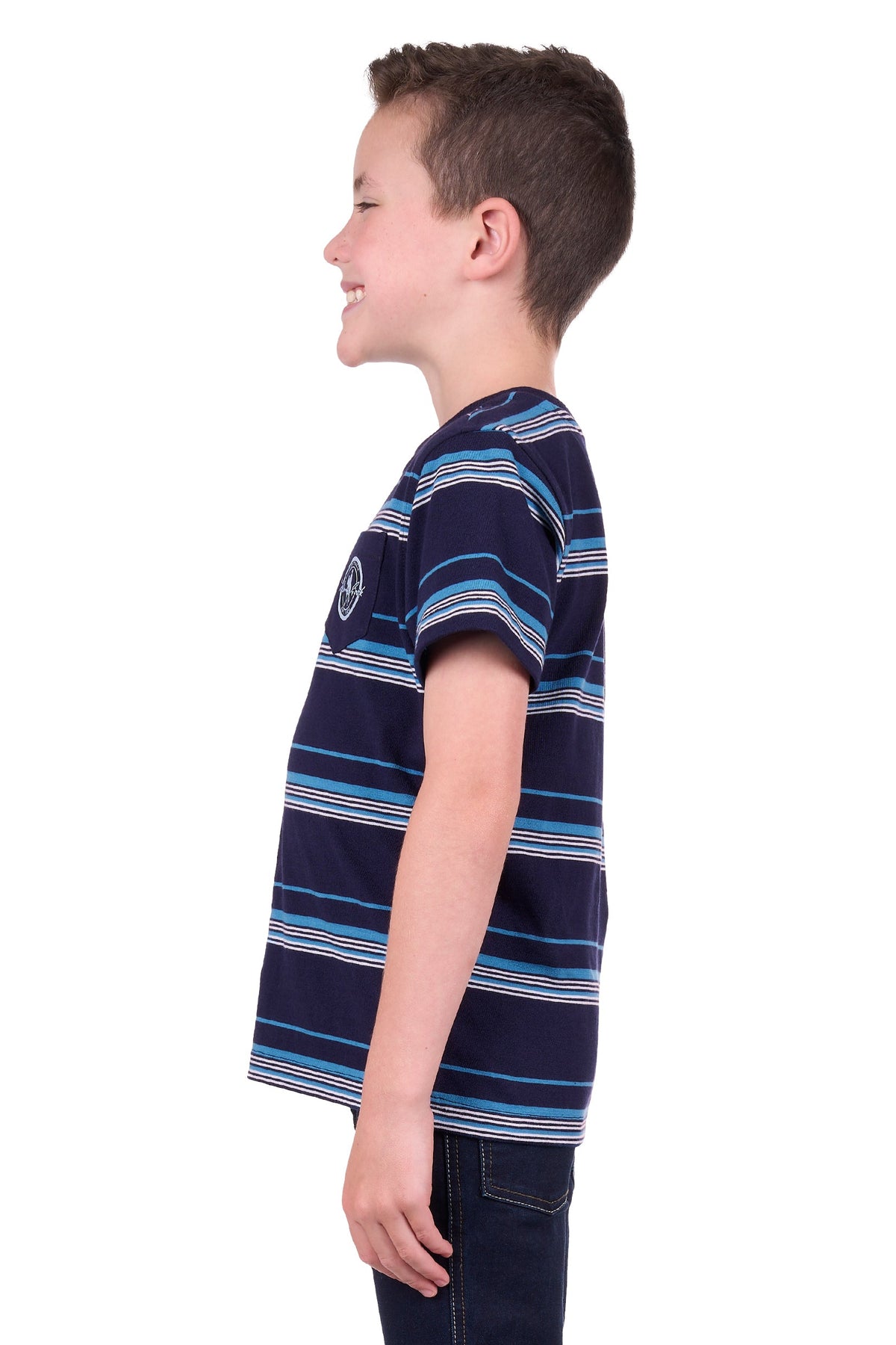 Thomas Cook Boy’s Shaun 1 Pocket Short Sleeve Tee Navy/Blue