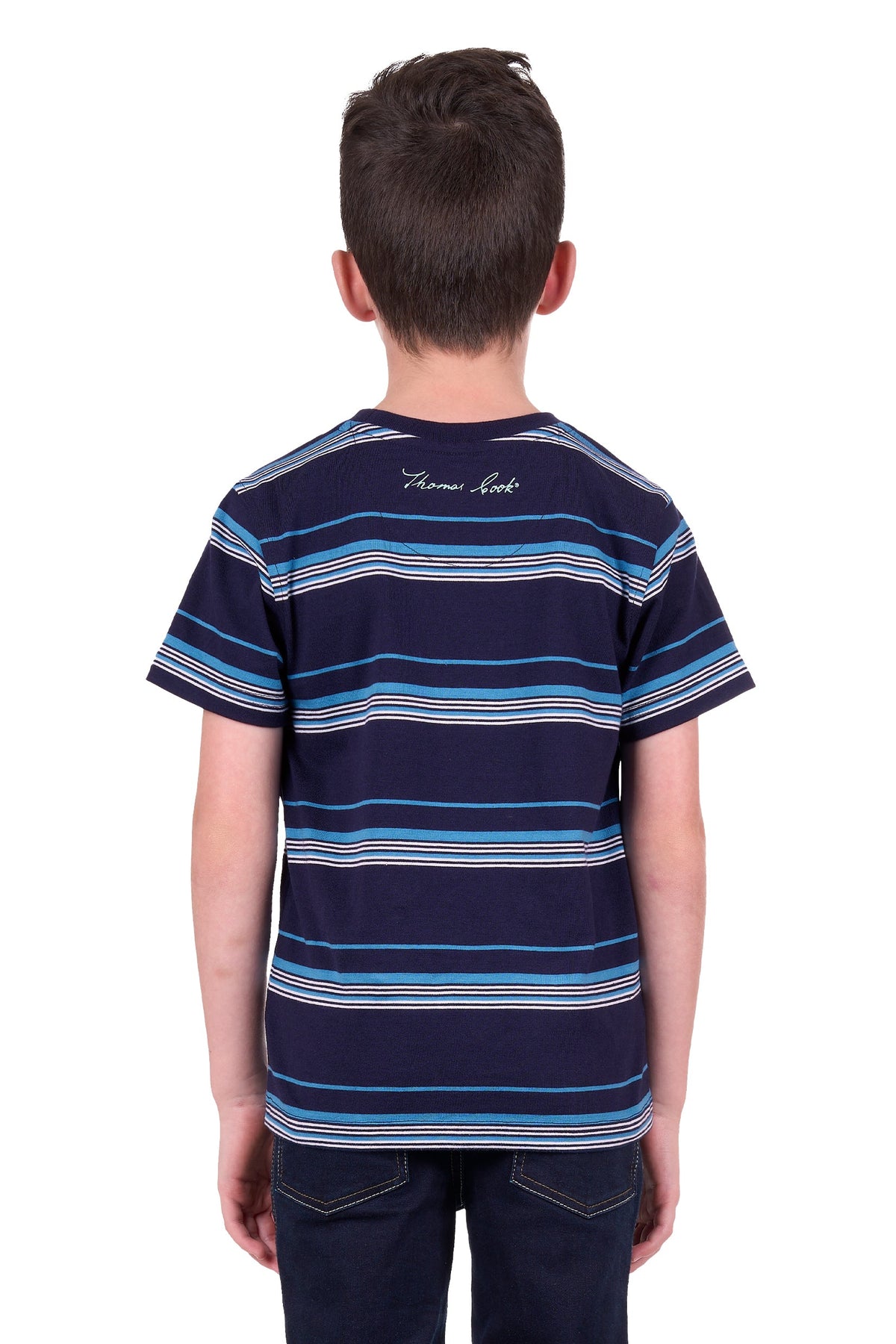 Thomas Cook Boy’s Shaun 1 Pocket Short Sleeve Tee Navy/Blue