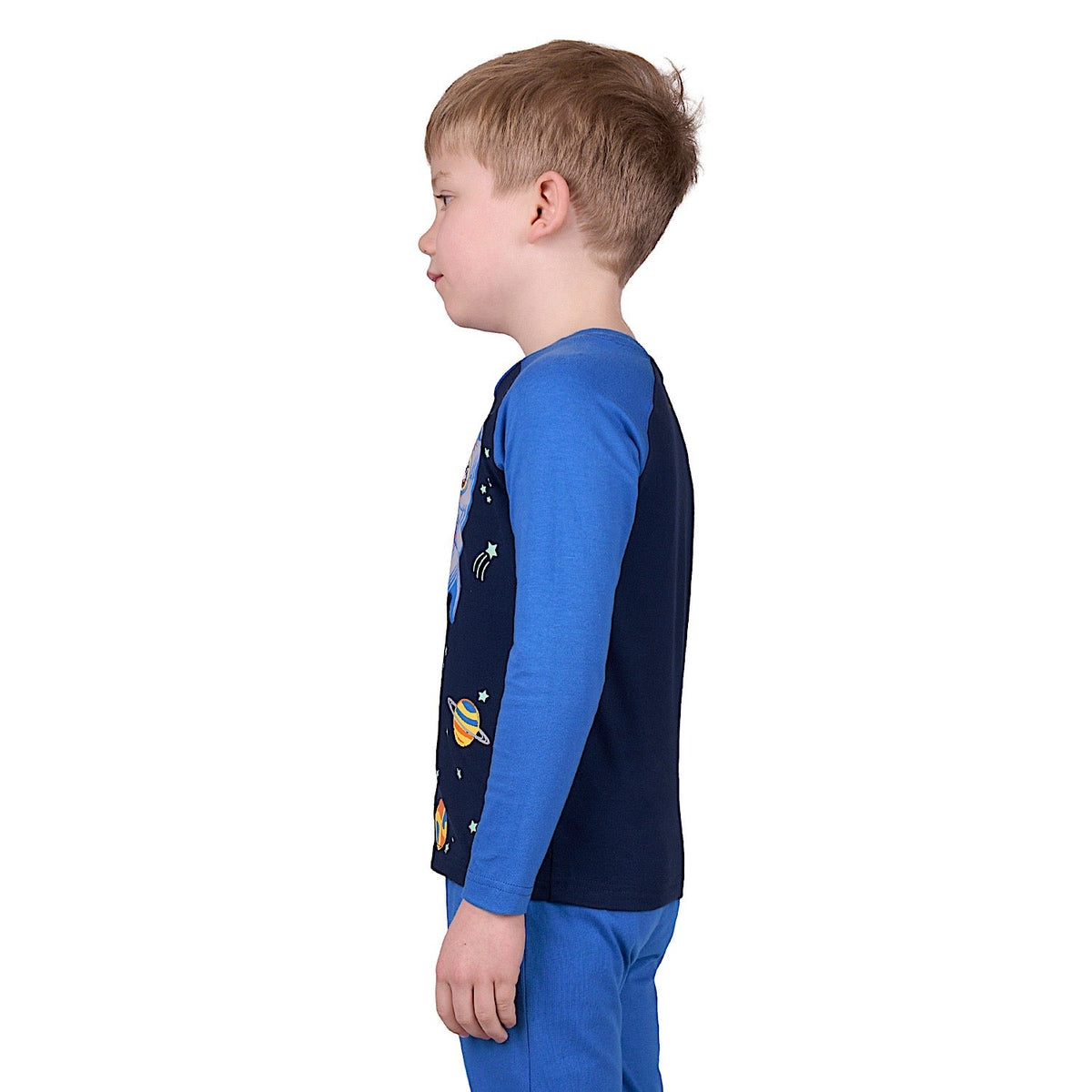 Thomas Cook Boy’s Sky Rocket Glow In the Dark Pyjamas - Navy/Denim