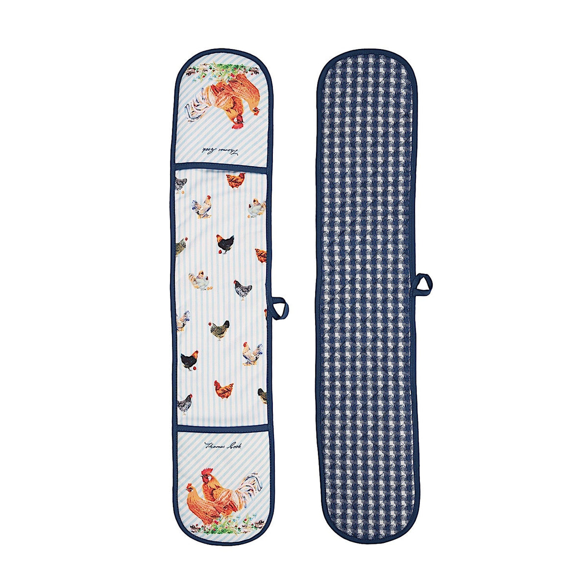 Thomas Cook Double Oven Glove - Navy/White (Chooks)
