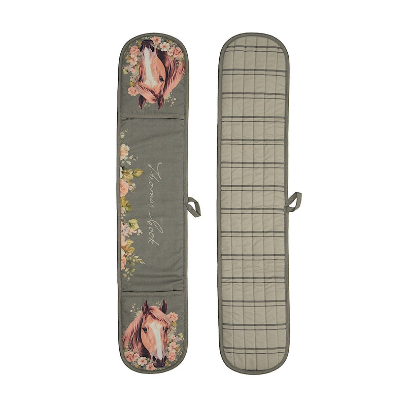 Thomas Cook Double Oven Glove - Sage (Horses)