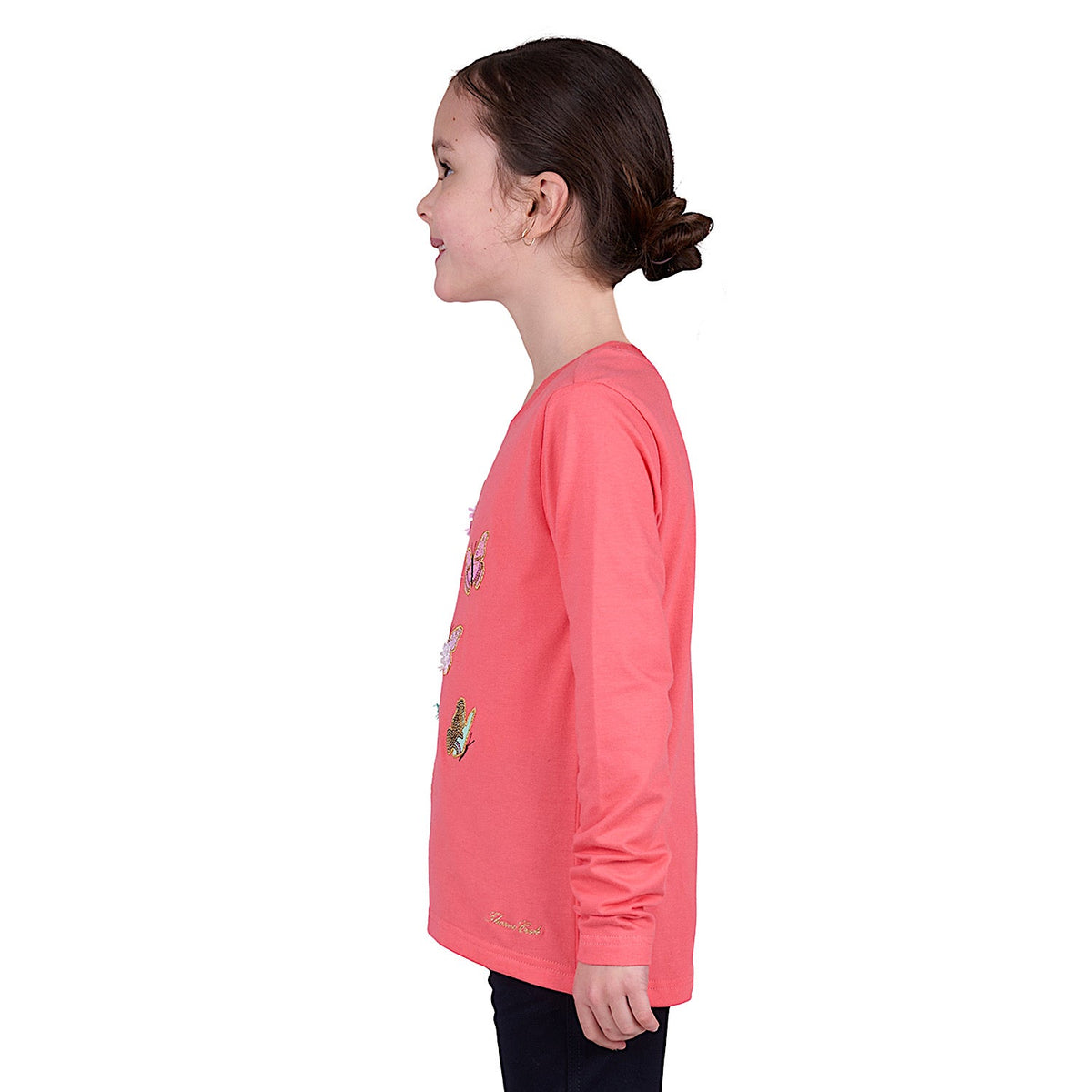 Thomas Cook Girl’s Anna Long Sleeve Tee - Coral