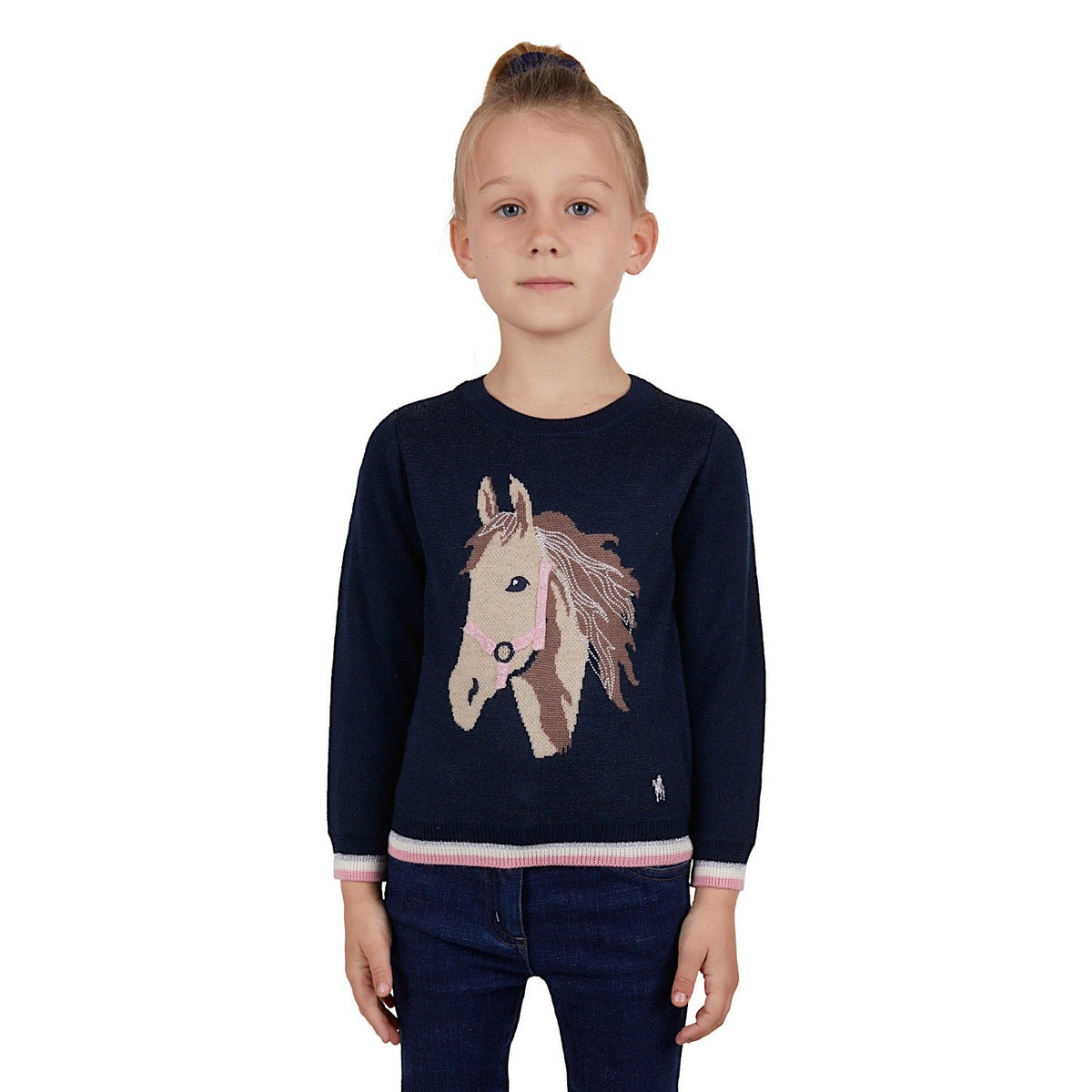 Thomas Cook Girls Cleo Merino Knit Jumper Navy