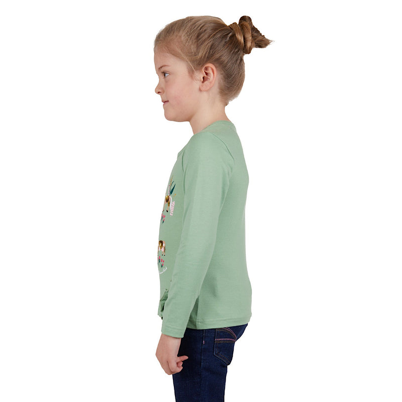 Thomas Cook Girls Dahlia Long Sleeve Tee Sage