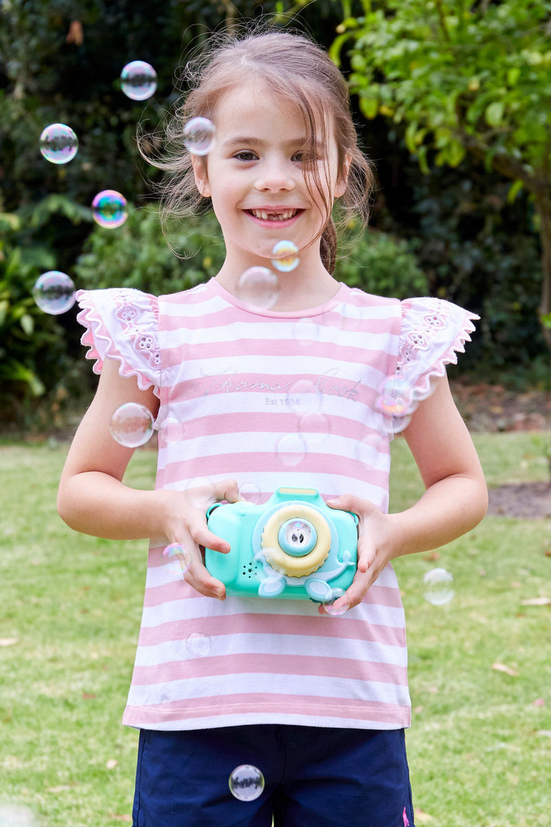 Thomas Cook Girl’s Eva Tee Pink/White