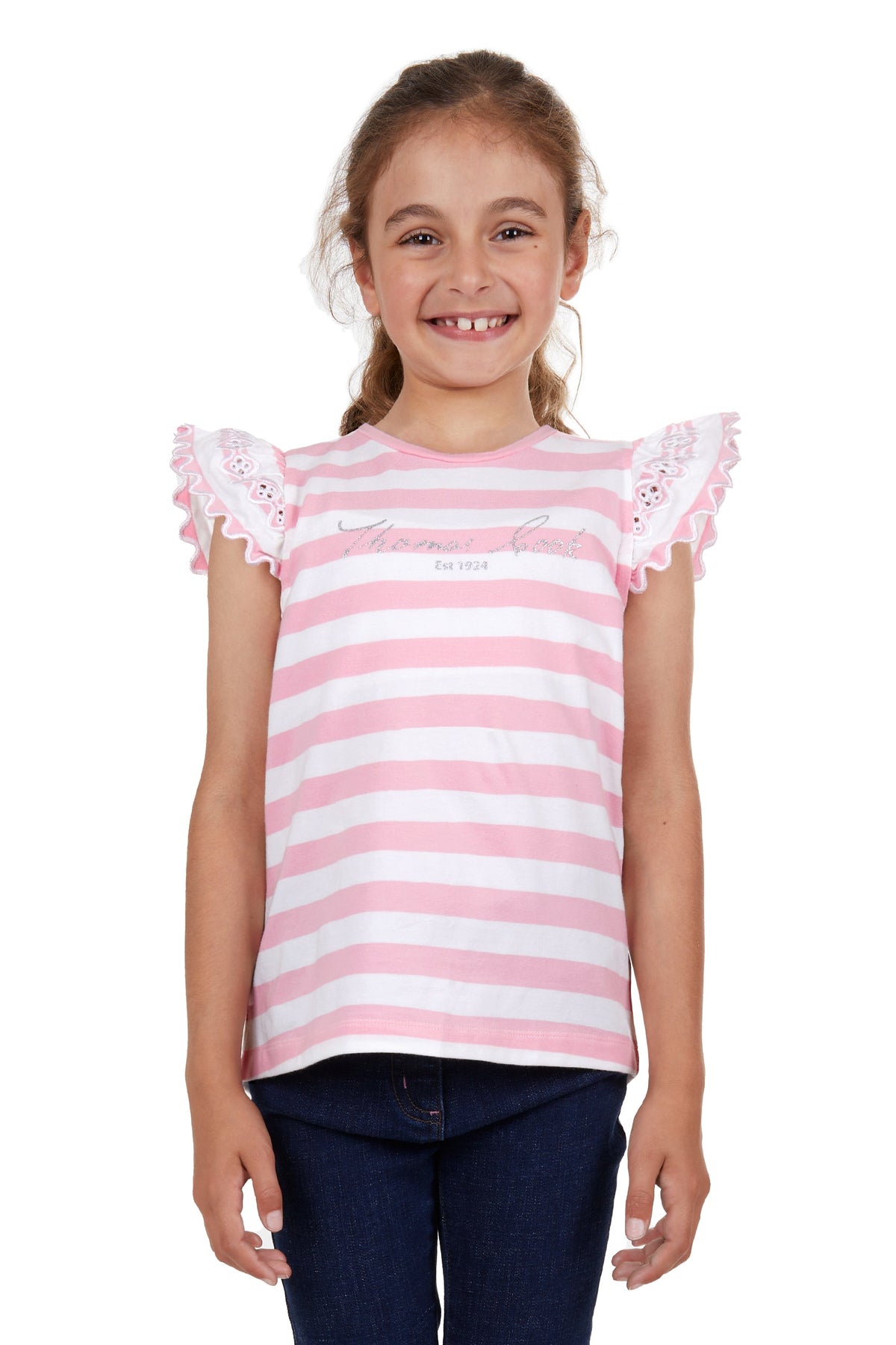 Thomas Cook Girl’s Eva Tee Pink/White