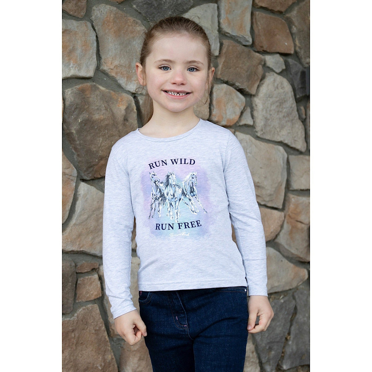 Thomas Cook Girls Tilly Long Sleeve Tee White Marle
