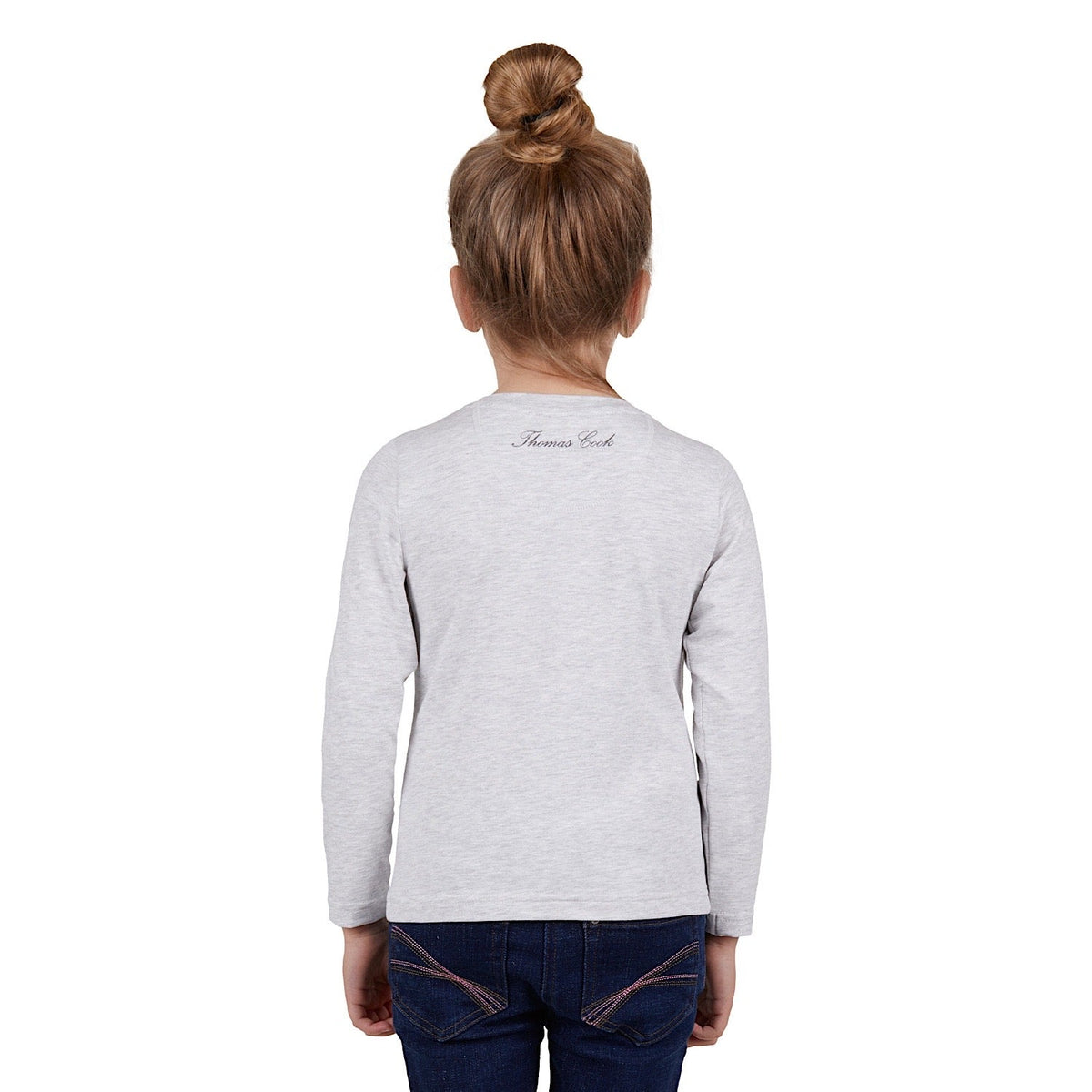 Thomas Cook Girls Tilly Long Sleeve Tee White Marle