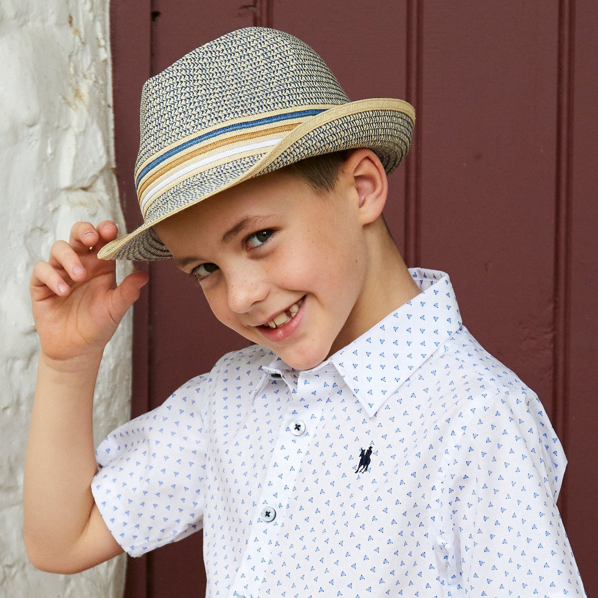 Thomas Cook Kid’s Brady Hat Blue/Natural