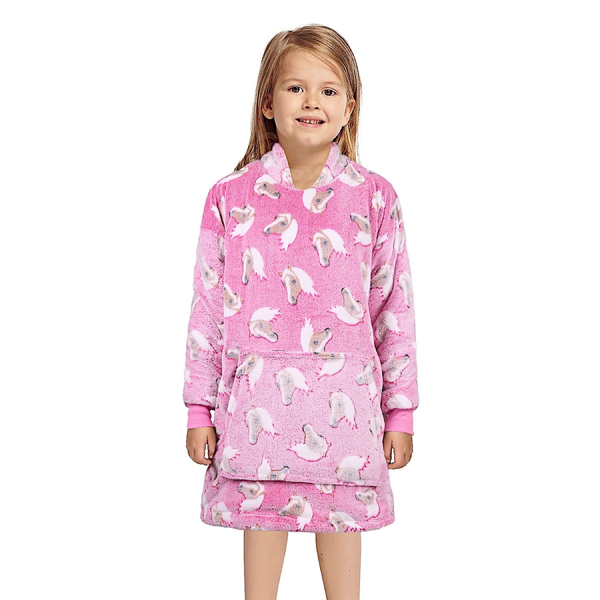 Thomas Cook Kid’s Horse Snuggle Hoodie - Pink
